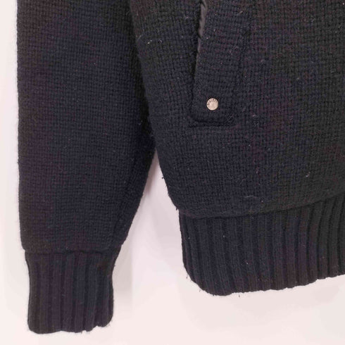ディーゼル DIESEL ラムウール ニット切替 ジップアップパーカー メンズ import:M