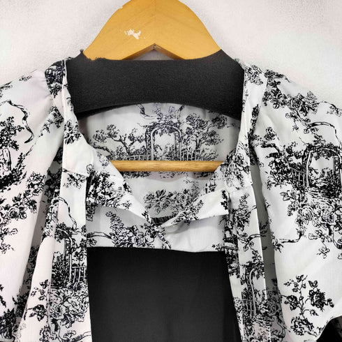 グレイル GRL トワルドジュイ柄ボウタイフリルワンピース レディース JPN:M