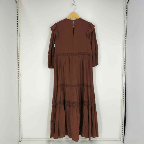 ザラ ZARA EMBROIDERED MIDI DRESS 刺繍 アイレット ワンピース レディース import:M