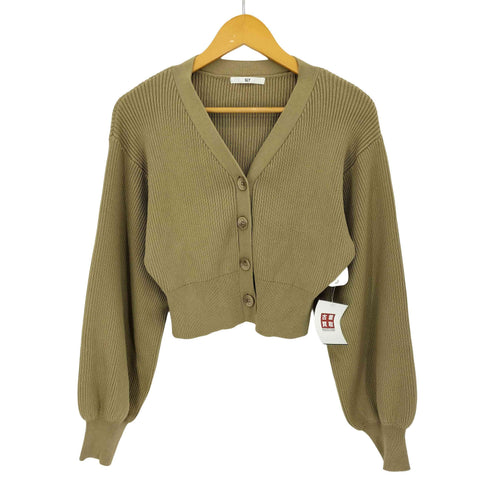 スライ SLY PUFF SLEEVE CROPED カーディガン レディース FREE
