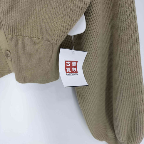 スライ SLY PUFF SLEEVE CROPED カーディガン レディース FREE