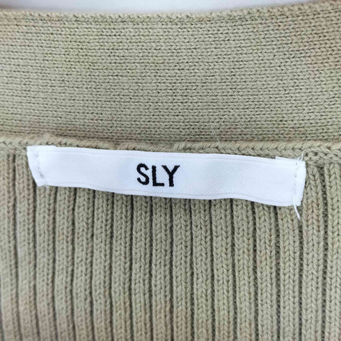 スライ SLY PUFF SLEEVE CROPED カーディガン レディース FREE