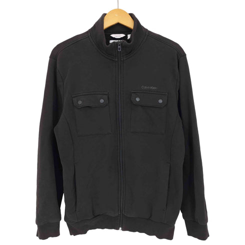 カルバンクライン CALVIN KLEIN Soft Touch Fleece マルチポケット ロゴ刺繍 スウェット地 トラックジャケット メンズ import:M