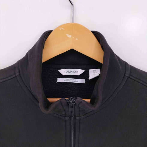 カルバンクライン CALVIN KLEIN Soft Touch Fleece マルチポケット ロゴ刺繍 スウェット地 トラックジャケット メンズ import:M