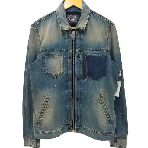 ディーゼルインダストリー Diesel Industry IABDUL ジップアップ デニムトラッカージャケット メンズ