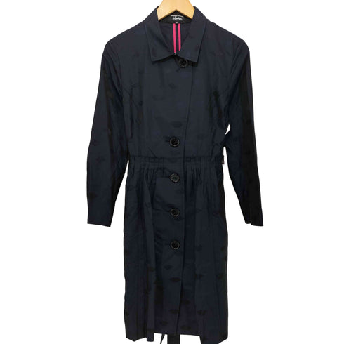 ソニアリキエル SONIA RYKIEL COLLECTION リップ柄 シルク混ギャザーコート レディース JPN:38
