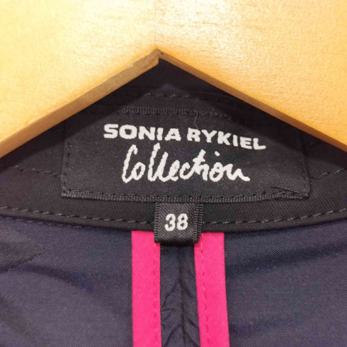 ソニアリキエル SONIA RYKIEL COLLECTION リップ柄 シルク混ギャザーコート レディース JPN:38