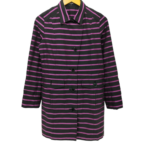 ソニアリキエル SONIA RYKIEL ベルト付きボーダーコート レディース JPN:38