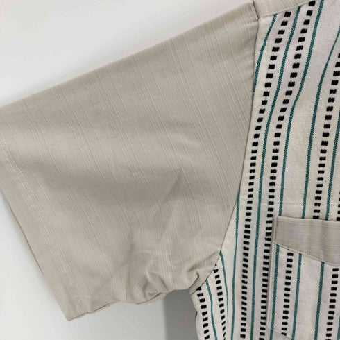 ディストリクトユナイテッドアローズ District UNITED ARROWS パネル オープンカラーシャツ半袖シャツ メンズ JPN:L