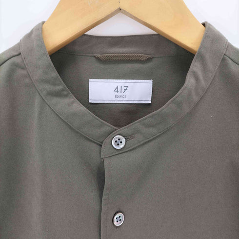 フォーワンセブンバイエディフィス 417 by EDIFICE バンドカラーシャツ メンズ JPN:M