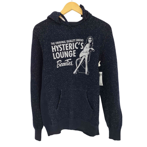 ヒステリックグラマー HYSTERIC GLAMOUR フロントプリントニット後付けフーディ メンズ JPN:L