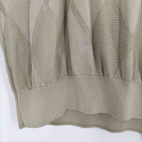 pronto-uomo レーヨン混 アーガイルニット メンズ XXL