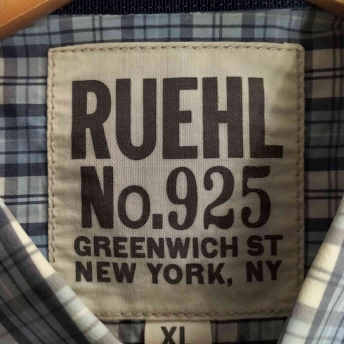 ルールナンバー RUEHL No.925 コットン チェック ボタンダウンシャツ メンズ import:XL