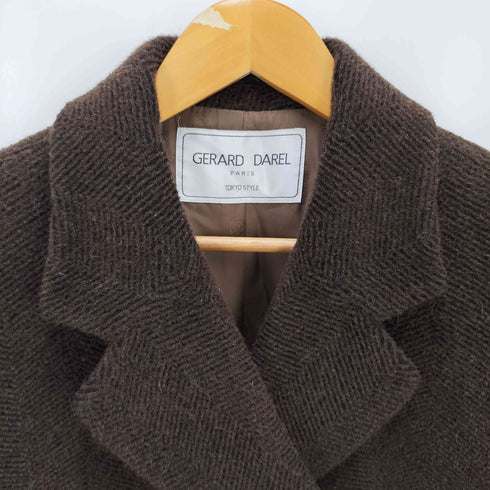 ジェラールダレル GERARD DAREL ヘリンボーン柄ウールジャケット レディース