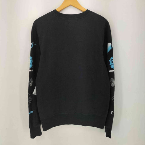 アベイシングエイプ A BATHING APE アームプリントクルーネックスウェット メンズ JPN:L