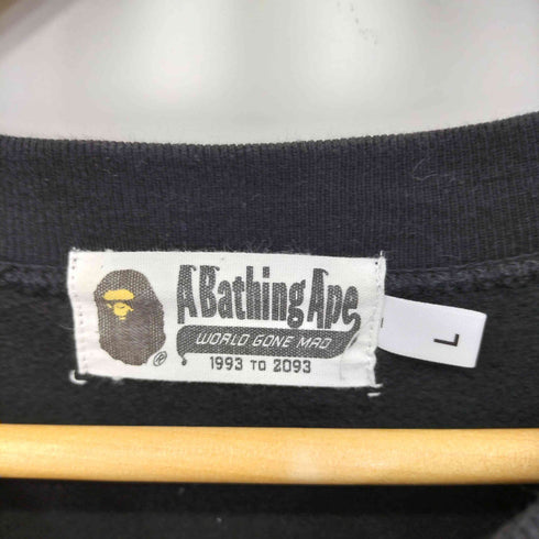 アベイシングエイプ A BATHING APE アームプリントクルーネックスウェット メンズ JPN:L