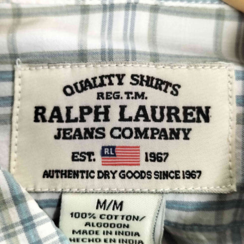 ポロジーンズカンパニーラルフローレン POLO JEANS COMPANY RALPH LAUREN コットン チェック ボタンダウンシャツ メンズ import:M