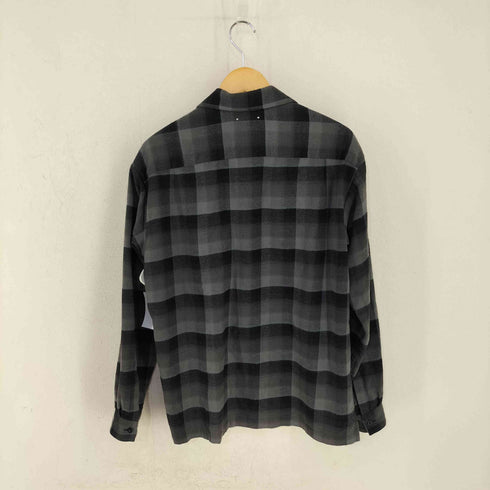 マインデニム MINEDENIM C.R Flow Ombre Check Open Collar L/S SH (BPT) オンブレチェック オープンカラーシャツ メンズ JPN:2