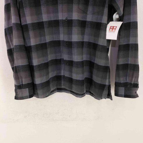マインデニム MINEDENIM C.R Flow Ombre Check Open Collar L/S SH (BPT) オンブレチェック オープンカラーシャツ メンズ JPN:2