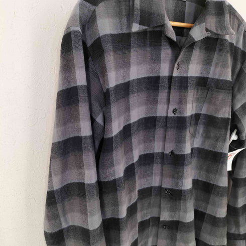 マインデニム MINEDENIM C.R Flow Ombre Check Open Collar L/S SH (BPT) オンブレチェック オープンカラーシャツ メンズ JPN:2