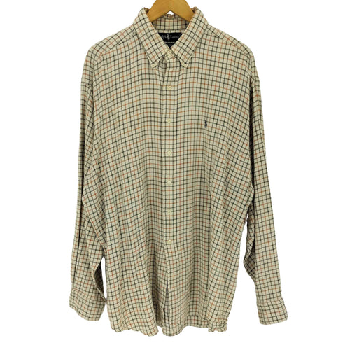 ラルフローレン RALPH LAUREN blaire ボタンダウンコットンチェックシャツ メンズ JPN:XL