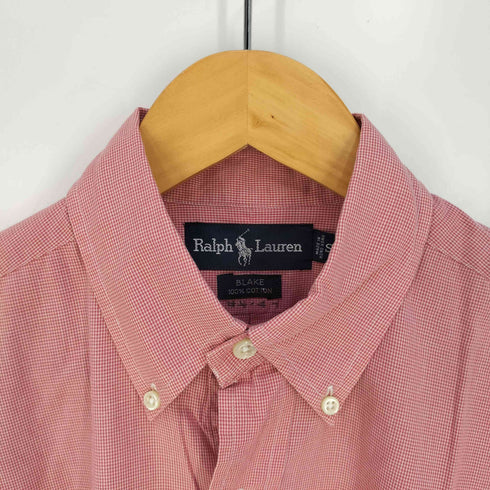ラルフローレン RALPH LAUREN BLAKE ポニー刺繍 チェック コットン ボタンダウンシャツ メンズ import:S
