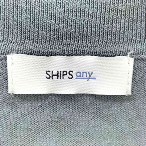 シップスエニィ SHIPS any ハイゲージ リネンミックス サマー ニット ポロシャツ メンズ JPN:M