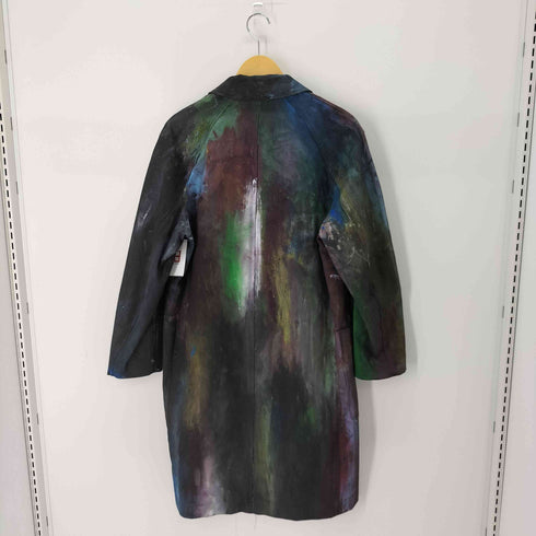 ユニクロユー UNIQLO U ペイント加工リメイクチェスターコート ペンキ 再構築 メンズ JPN:S