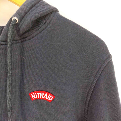 ナイトレイド Nitraid ロゴワッペン 裏地サーマル ダブルジップ ジップアップパーカー メンズ import:M