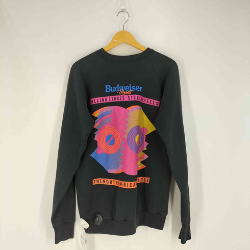 フルーツオブザルーム FRUIT OF THE LOOM 80s 1989© USA製 ノースアメリカンツアー バンドプリント クルーネックスウェット メンズ import:XL