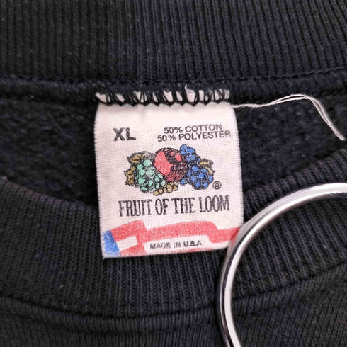 フルーツオブザルーム FRUIT OF THE LOOM 80s 1989© USA製 ノースアメリカンツアー バンドプリント クルーネックスウェット メンズ import:XL