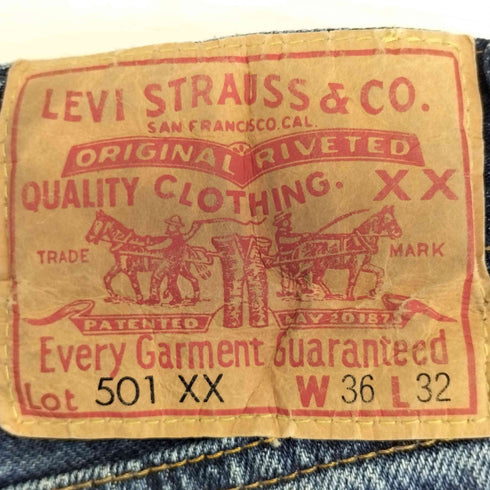リーバイスヴィンテージクロージング Levis Vintage Clothing 復刻 501XX BIGE カットオフ ボタンフライ デニム ショートパンツ ショーツ メンズ W36/L32