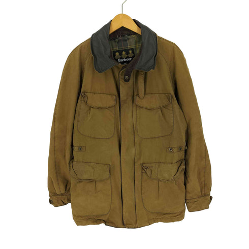 バブアー Barbour TO KI TO 別注 HORSE RIDING ZIP-IN LINER ホースライディング ジップ 裏地タータンチェックライナー 襟レザー ミリタリージャケット メンズ import:XL