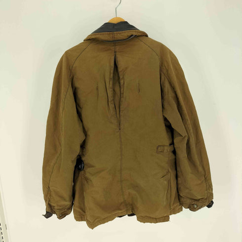 バブアー Barbour TO KI TO 別注 HORSE RIDING ZIP-IN LINER ホースライディング ジップ 裏地タータンチェックライナー 襟レザー ミリタリージャケット メンズ import:XL