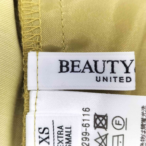 ビューティーアンドユースユナイテッドアローズ BEAUTY & YOUTH UNITED ARROWS ポリエステル タックワイドパンツ -ウォッシャブル レディース JPN:XS