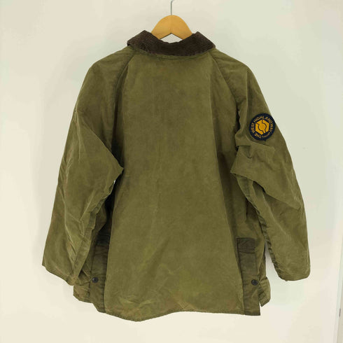 バブアー Barbour 90S 英国製 3ワラント BEDALE ビデイル 裏地タータンチェック THE WEST HIGHLAND WAY ワッペン オイルドジャケット 1990年製 メンズ C46