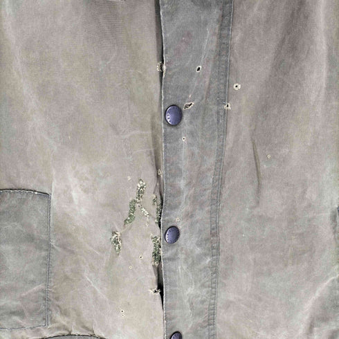 バブアー Barbour 90S 英国製 3ワラント BEDALE ビデイル 裏地タータンチェック THE WEST HIGHLAND WAY ワッペン オイルドジャケット 1990年製 メンズ C46