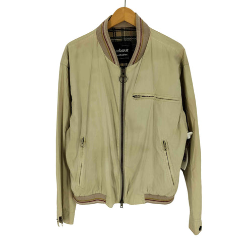 バブアー Barbour Breathables Corbridge Bomber Lightweight DURAWAX SHORT 裏地チェックメッシュ リブライン ジップアップジャケット メンズ import:L