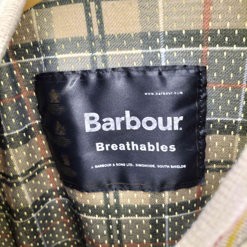 バブアー Barbour Breathables Corbridge Bomber Lightweight DURAWAX SHORT 裏地チェックメッシュ リブライン ジップアップジャケット メンズ import:L