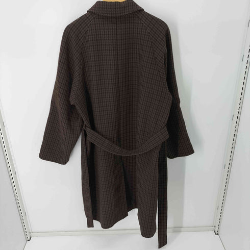 フリークスストア FREAKS STORE ビックハウンドトゥースバルマカーンコート ステンカラーコート レディース JPN:L