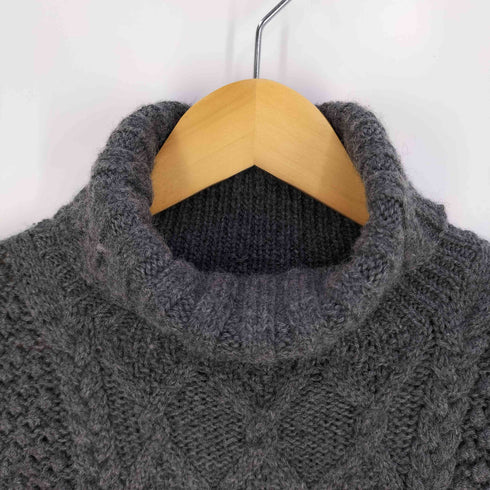 ジェイクルー J.CREW 白タグ タートルネック ウール ケーブルニット メンズ import:M