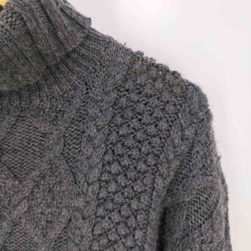 ジェイクルー J.CREW 白タグ タートルネック ウール ケーブルニット メンズ import:M