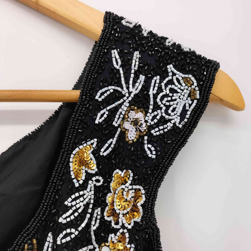CHRIS CELIN ビーズ刺繍 シルク タンクトップ レディース JPN:L