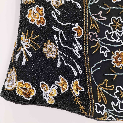 CHRIS CELIN ビーズ刺繍 シルク タンクトップ レディース JPN:L