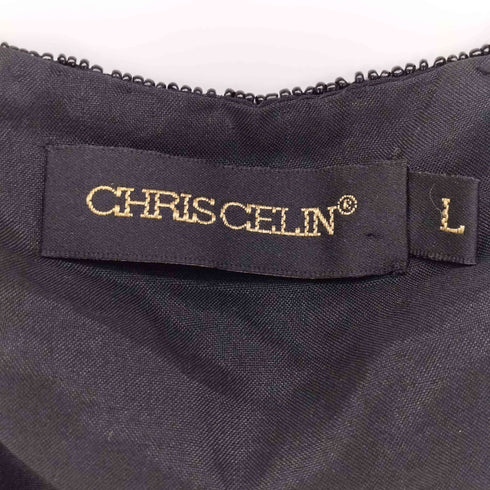 CHRIS CELIN ビーズ刺繍 シルク タンクトップ レディース JPN:L