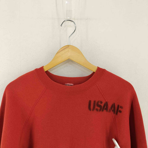 アヴィレックス AVIREX MADE IN USA ステンシル入り USAAF ラグランスウェット メンズ import:M 38-40