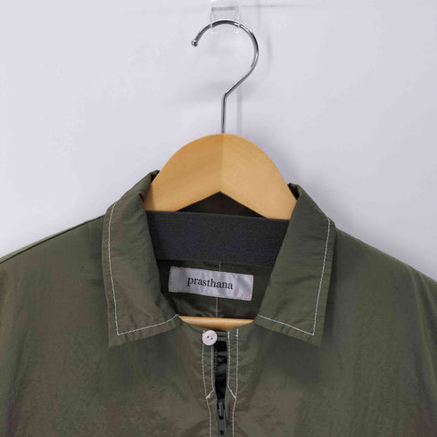 プラスターナ prasthana EAST WIND WORK SHIRT ボックスナイロンジップシャツ メンズ JPN:1