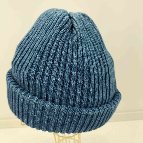 ビューティーアンドユースユナイテッドアローズ BEAUTY & YOUTH UNITED ARROWS TC FADE KNIT CAP コットンリブワッチキャップ インディゴ ニットキャップ ビーニー メンズ