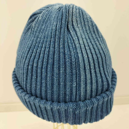 ビューティーアンドユースユナイテッドアローズ BEAUTY & YOUTH UNITED ARROWS TC FADE KNIT CAP コットンリブワッチキャップ インディゴ ニットキャップ ビーニー メンズ