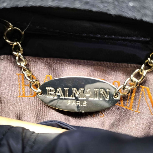 バルマンパリ BALMAIN PARIS フードドッキングダウンコート ファー着脱 レディース JPN:L